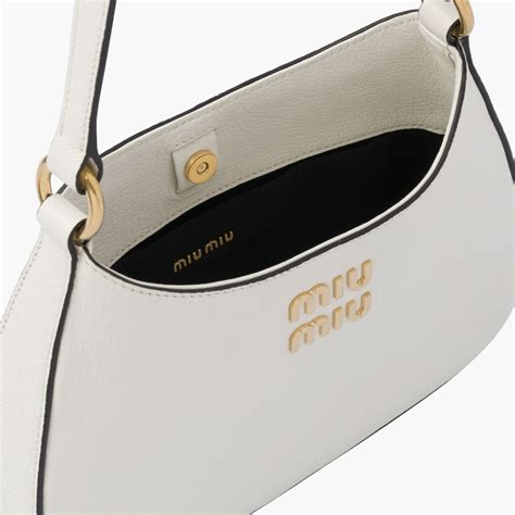 miu miu madras doctor bag|White Madras Leather Shoulder Bag .